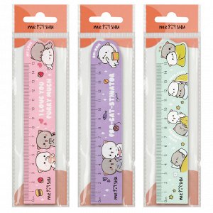 Линейка 15см MESHU ""Сute Kittens"", деревянная,  ассорти, европодвес