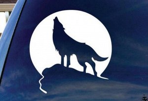 Наклейка светоотражающая "Волк"