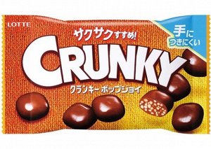 Шоколадное драже Crunky с хрустящим рисом, Lotte, 44 г., м/у