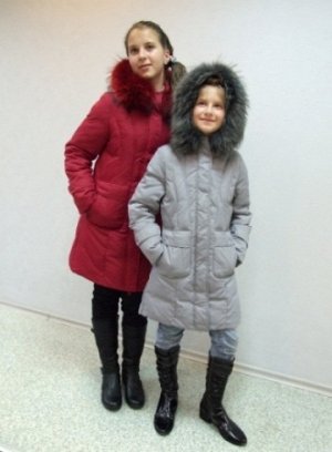 Пальто для девочки зима Winterra (уценка) (сирень)