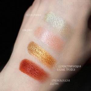 Gourmand Powder based eyeshadow Sigil inspired Tammy Tanuka, shade «Gourmand», location The Moon Plateau

 Information:

 Colour: salmon-coloured satin with microshimmer. Use complexity: medium. We re