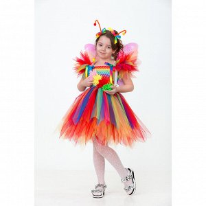 Карнавальный костюм «Бабочка радужная», сделай сам, корсет, ленты, брошки, аксессуары