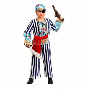Карнавальный костюм «Пират сказочный», сатин, размер 30, рост 116 см