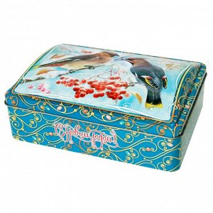Подарочная коробка "Свиристели", сундук, 22,1 х 16,05 х 6,1 см