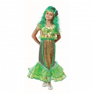 Детский карнавальный костюм «Русалочка», бархат, размер 28, рост 110 см