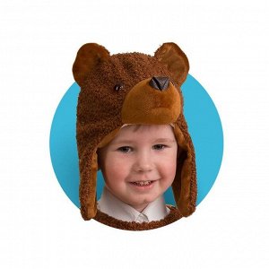 Карнавальная шапочка «Медвежонок», размер 50
