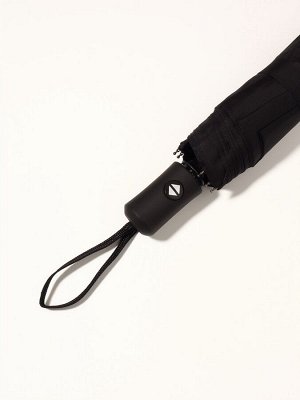 Зонт автоматический Black, 3 сложения, 8 спиц, R=48/55 см, d=96 см, чёрный