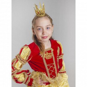 Карнавальный костюм «Королева золотая», размер 28