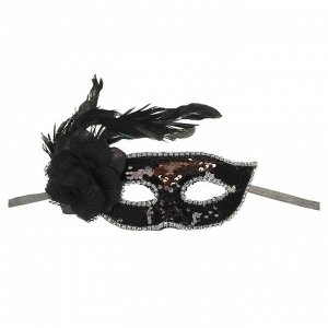 Карнавальная маска «Венеция», цвет чёрный