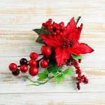 Декор &quot;&quot;Зимняя магия&quot;&quot; цветок ягоды, 23 см