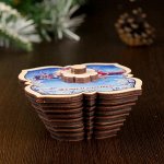 Солонка «Мышки на льду», желаем счастья, 9,5-9,5-6 см, 200 мл