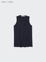UNIQLO x LEMAIRE - свитер с v-образным вырезом из шерсти ягненка