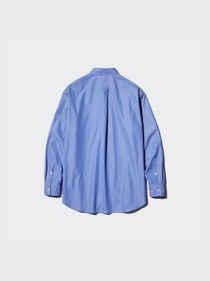 UNIQLO - мужская рубашка из хлопка SUPIMA - 63 BLUE