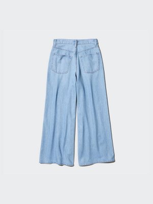 UNIQLO — широкие джинсы-клеш - 63 BLUE