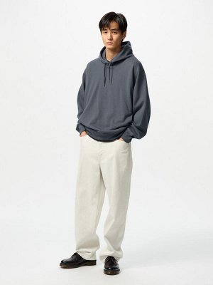 UNIQLO - хлопковая толстовка унисекс с капюшоном -  31 BEIGE