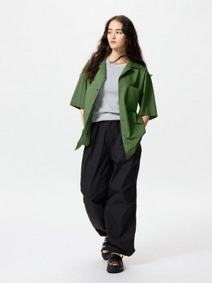 UNIQLO - рубашка с открытым воротником - 00 WHITE
