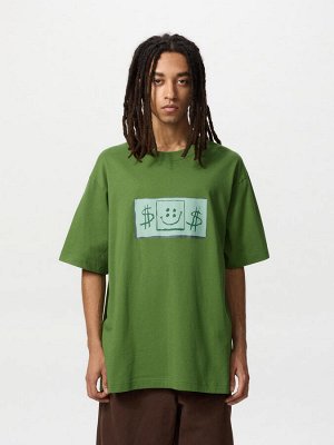 UNIQLO UT - хлопковая футболка унисекс с дизайном Губки Боба - 56 OLIVE
