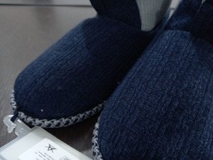 Обувь мужская домашняя полусапожки комбинированные цвет Синий
