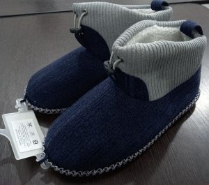 Обувь мужская домашняя полусапожки комбинированные цвет Синий
