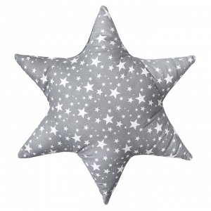 Подушка декоративная звезда «Звездопад», цвет серый, 50х50 см