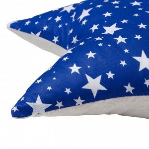 Подушка декоративная звезда «Звездопад» 50х50 см, цвет синий