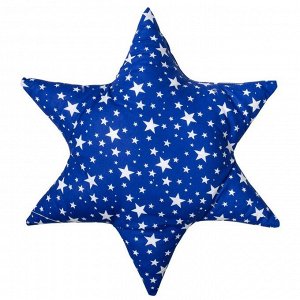 Подушка декоративная звезда «Звездопад» 50х50 см, цвет синий