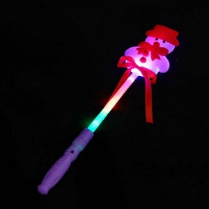 Палочка световая «Снеговик», цвета МИКС
