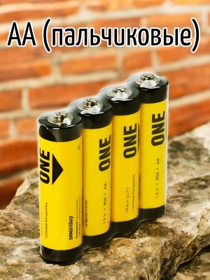 Батарейки пальчиковые АА (LR06) солевые (упаковка 4 шт.) (SOBZ-2A04S-Eco)
