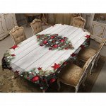 3871586, Скатерть Январь 150х220 см, габардин, 100% п/э, 150гр/м2