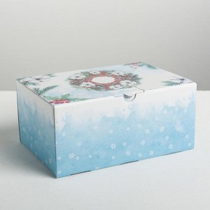 Складная коробка «Снежной зимы», 22 ? 15 ? 10 см