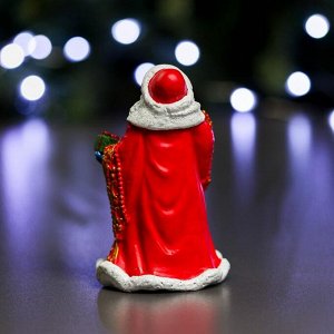 Фигура "Дед Мороз в красной шубе" 8х6х12см