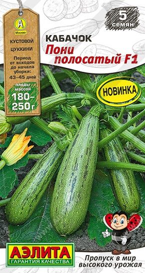 Кабачок Пони полосатый F1 (Код: 93056)
