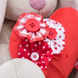 Мягкая игрушка «Зайка Ми» с красным сердечком, 23 см