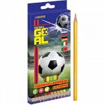 КАРАНДАШИ ЦВЕТНЫЕ &quot;GOAL&quot; 24 ЦВ