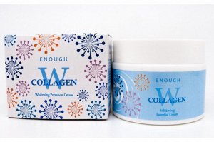 Enough W Collagen Whitening Premium Cream – Осветляющий премиум-крем для лица с морским коллагеном 50гр