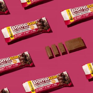 Батончик "BOMBBAR" со вкусом Вишневый брауни 60г