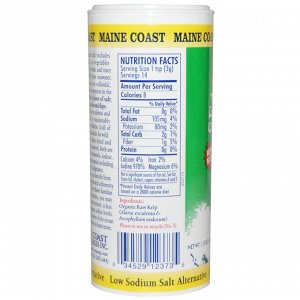 Maine Coast Sea Vegetables, Organic, морские приправы, морские водоросли в гранулах, 1,5 унции (43 г)