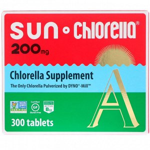 Sun Chlorella, A, 200 мг, 300 таблеток