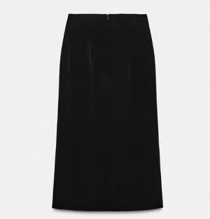 Бархатная юбка-карандаш zara