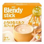 Латте с двойной порцией топленого молока и сливок (с сахаром) в стиках AGF Blendy, 251 г, 27 порций, Япония