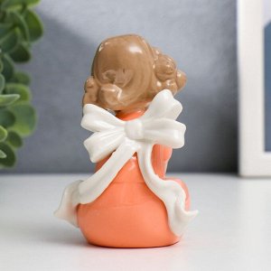 Фигурка керамика «Девочка с кудряшками, в платье с бантом», 9x4.5x5 см, МИКС