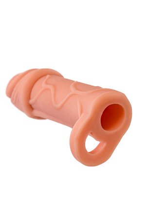 Насадка на пенис XLover by TOYFA для увеличения размера, TPE, телесный, 16 см
