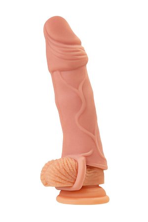 Насадка на пенис XLover by TOYFA для увеличения размера, TPE, телесный, 16 см