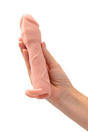 Насадка на пенис XLover by TOYFA для увеличения размера, TPE, телесный, 19 см