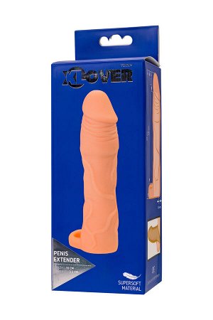 Насадка на пенис XLover by TOYFA для увеличения размера, TPE, телесный, 19 см