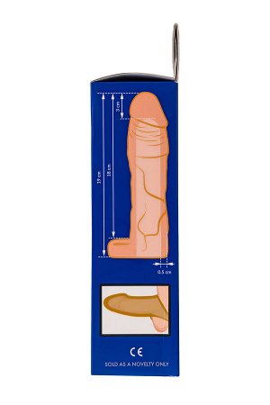 Насадка на пенис XLover by TOYFA для увеличения размера, TPE, телесный, 19 см