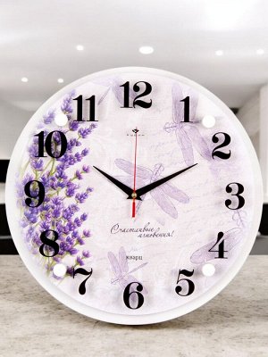 Часы настенные, диаметр 30 см, серия "Прованс", 3030-160