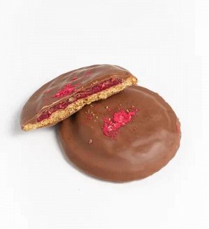 Овсяное печенье с малиновым джемом, 35 г Без глютена Raw to go