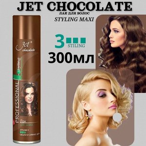 JET CHOCOLATE, Лак для волос 300мл/415см "Styling maxi" (сверхсильная фиксация)