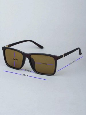 Очки для водителей антифары BOSHI M020 C4 Коричневый Матовый Коричневые линзы